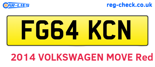 FG64KCN are the vehicle registration plates.