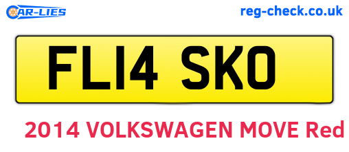 FL14SKO are the vehicle registration plates.