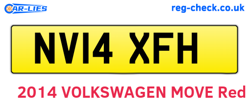 NV14XFH are the vehicle registration plates.