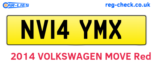 NV14YMX are the vehicle registration plates.