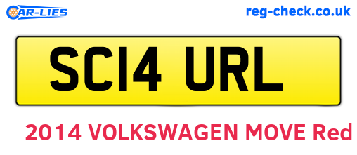 SC14URL are the vehicle registration plates.