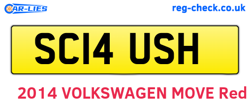 SC14USH are the vehicle registration plates.