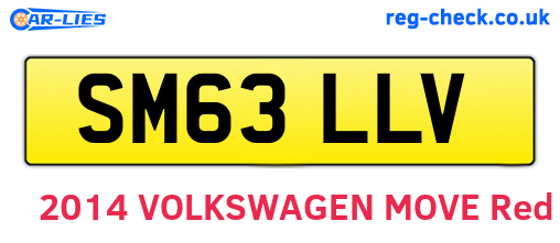 SM63LLV are the vehicle registration plates.