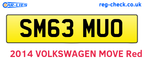 SM63MUO are the vehicle registration plates.
