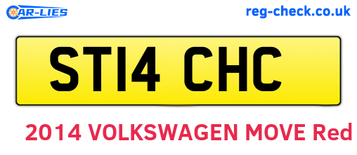 ST14CHC are the vehicle registration plates.
