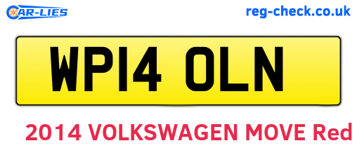 WP14OLN are the vehicle registration plates.
