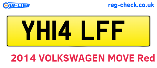 YH14LFF are the vehicle registration plates.