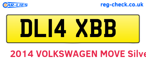 DL14XBB are the vehicle registration plates.