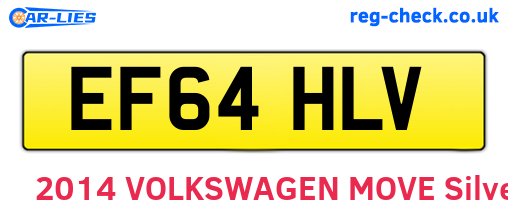 EF64HLV are the vehicle registration plates.