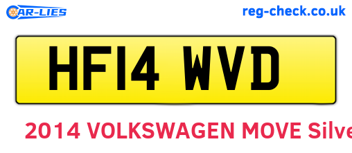HF14WVD are the vehicle registration plates.
