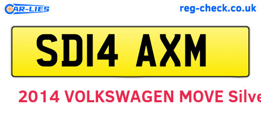SD14AXM are the vehicle registration plates.