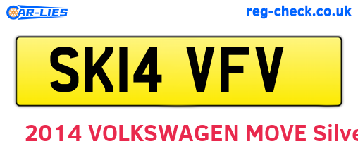 SK14VFV are the vehicle registration plates.