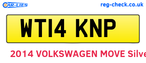 WT14KNP are the vehicle registration plates.