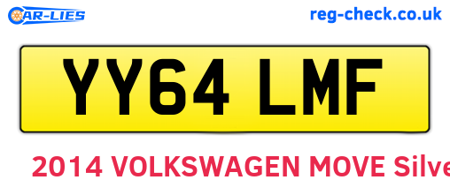 YY64LMF are the vehicle registration plates.