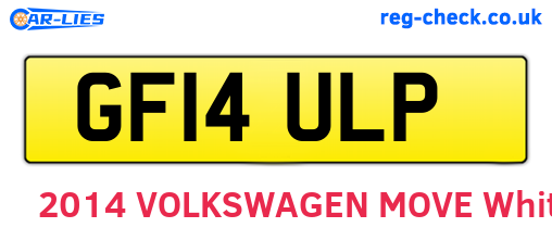 GF14ULP are the vehicle registration plates.