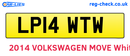LP14WTW are the vehicle registration plates.