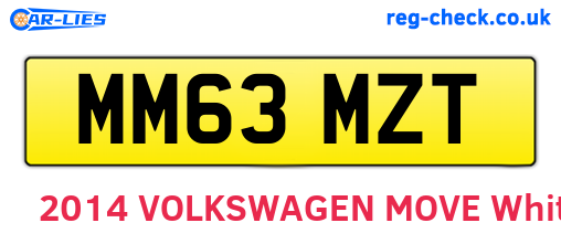 MM63MZT are the vehicle registration plates.