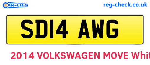 SD14AWG are the vehicle registration plates.