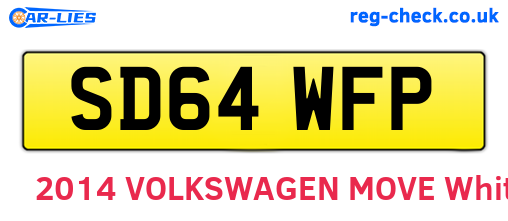 SD64WFP are the vehicle registration plates.