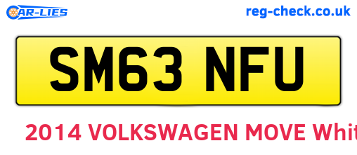 SM63NFU are the vehicle registration plates.