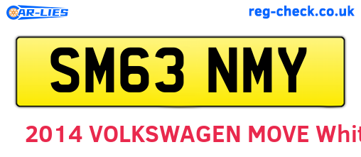 SM63NMY are the vehicle registration plates.