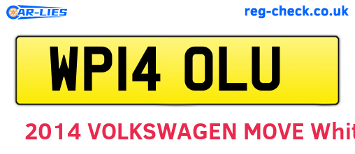 WP14OLU are the vehicle registration plates.