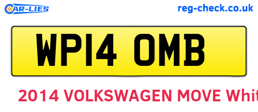 WP14OMB are the vehicle registration plates.