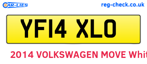 YF14XLO are the vehicle registration plates.
