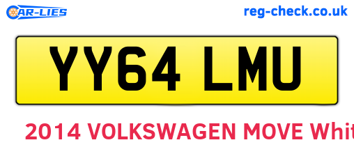 YY64LMU are the vehicle registration plates.