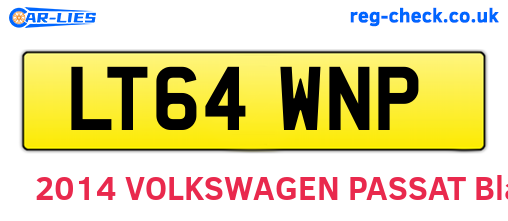 LT64WNP are the vehicle registration plates.