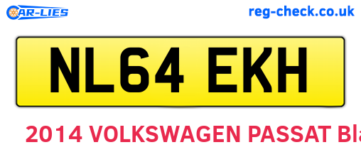 NL64EKH are the vehicle registration plates.