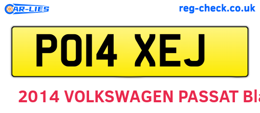 PO14XEJ are the vehicle registration plates.