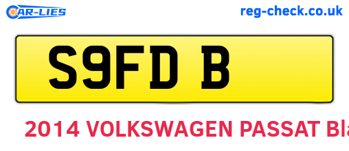 S9FDB are the vehicle registration plates.
