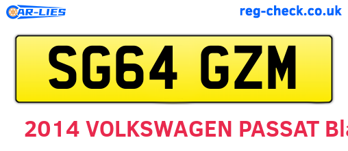 SG64GZM are the vehicle registration plates.
