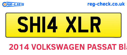 SH14XLR are the vehicle registration plates.