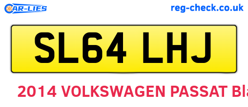SL64LHJ are the vehicle registration plates.