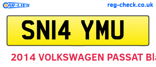 SN14YMU are the vehicle registration plates.