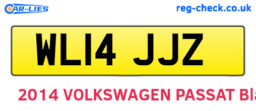 WL14JJZ are the vehicle registration plates.