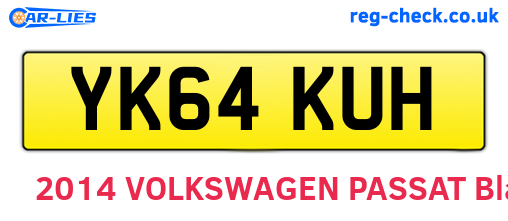 YK64KUH are the vehicle registration plates.