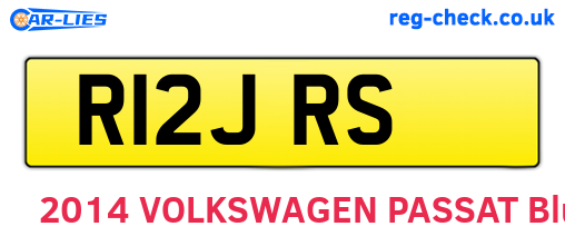 R12JRS are the vehicle registration plates.