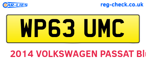 WP63UMC are the vehicle registration plates.