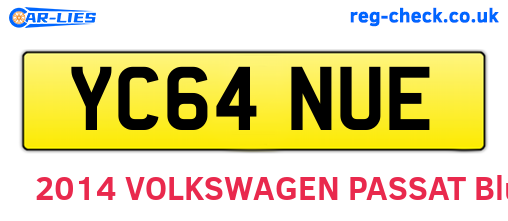YC64NUE are the vehicle registration plates.