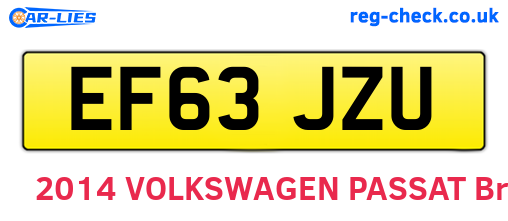 EF63JZU are the vehicle registration plates.