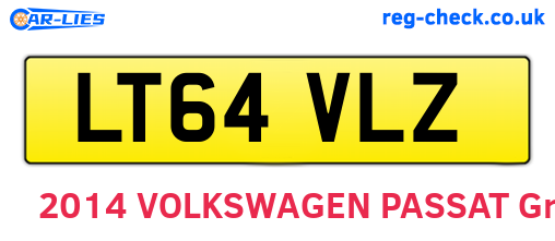 LT64VLZ are the vehicle registration plates.