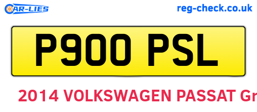 P900PSL are the vehicle registration plates.