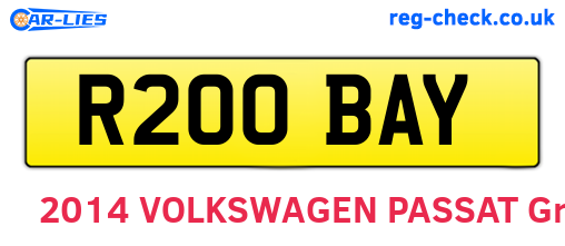 R200BAY are the vehicle registration plates.