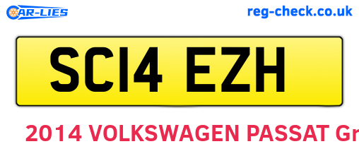 SC14EZH are the vehicle registration plates.