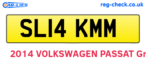 SL14KMM are the vehicle registration plates.