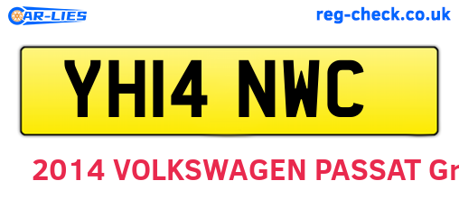 YH14NWC are the vehicle registration plates.