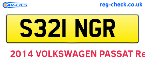 S321NGR are the vehicle registration plates.